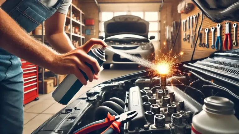 Can I Spray Starting Fluid in the Spark Plug Hole?