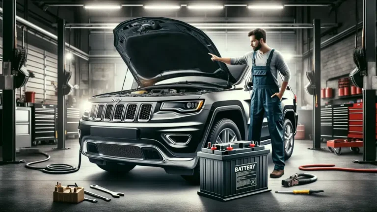 Where is the Battery on a 2011 Jeep Grand Cherokee?