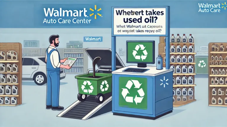 Will Walmart Take Used Oil?